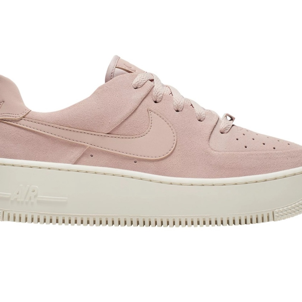 Nike Air Force 1 Platform Womens Size 8 Shoes Sage Low Particle Beige Athletic